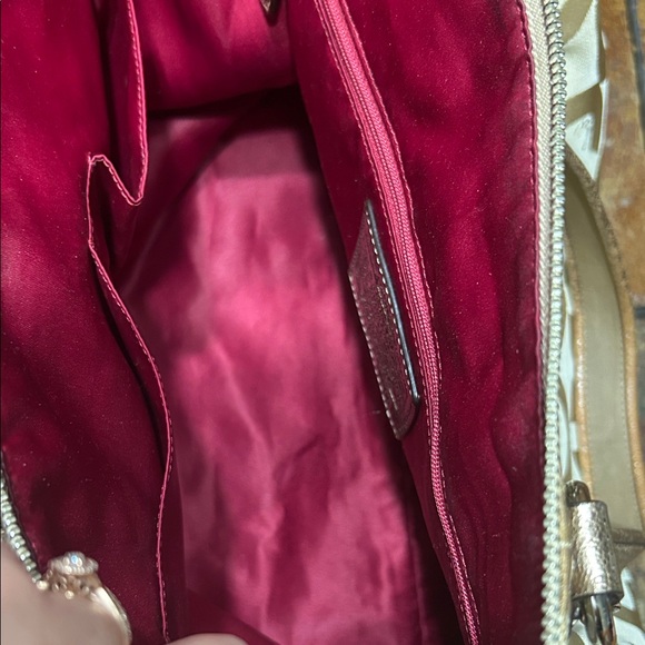 Coach Poppy beige and Metallic Shoulder Bag - Picture 9 of 11